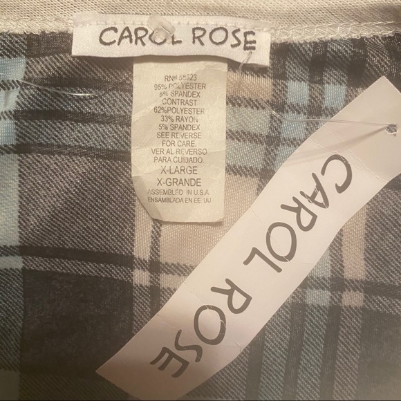 🎄🎁🎄Cute Plaid LOVE Cap Sleeve Top - Picture 6 of 7